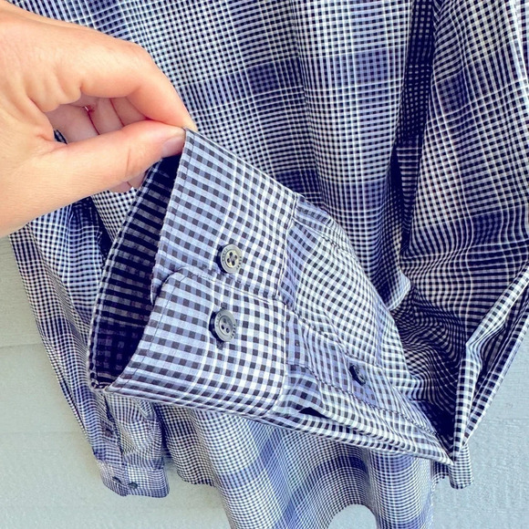 Men’s Perry Ellis Long Sleeve Non-Iron Button Down Shirt - Size XL - Picture 7 of 7
